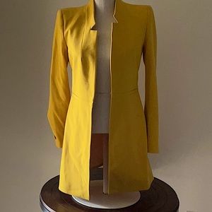 Yellow Long Coat from Zara